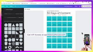 How to make a 30 Day Social Media Content Calendar in Canva [upl. by Haikezeh21]