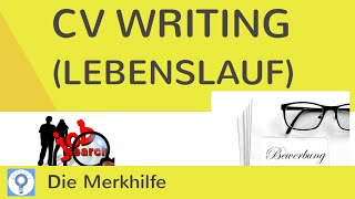 How to write a CV Curriculum Vitae  Lebenslauf im Englischen schreiben [upl. by Oilasor]