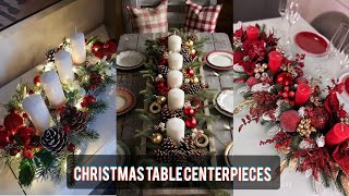 Diy top 120 Christmas table centerpieces decoration ideas [upl. by Halyak726]