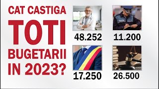 Ce salarii au doctorii  profesorii  politistii  personalul din primarii  magistratii  bugetarii [upl. by Ecadnak]