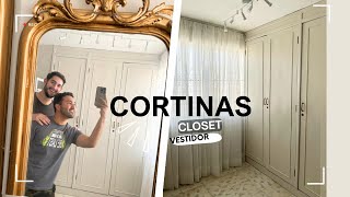 ✅CLOSET VESTIDOR  INSTALANDO CORTINAS 😱 receta secreta [upl. by Adnawat436]