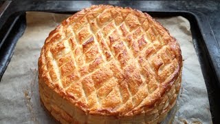 EASY GALETTE DES ROIS Recipe  Sweet Almond Filling  Epiphany Cake [upl. by Nylrehs]