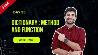 Hello Python Day35  Methods and Function on Dictionary hellopython [upl. by Yasnil823]