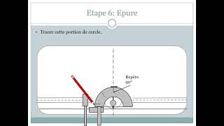 Réalisation dune épure du façonnage dun chapeau de gendarme [upl. by Ahsyle]