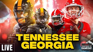 LIVE 🚨No 7 Tennessee  No12 Georgia  UGA’s Playoff Hopes on the Line  Countdown to Gameday 🏈 [upl. by Aivalf840]