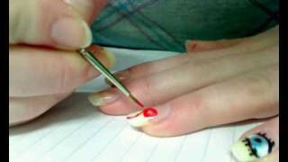 Nail art  Strikje maken [upl. by Raamaj]