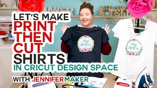 Make Print Then Cut TShirts with Your Cricut the RIGHT Way [upl. by Neelehtak]