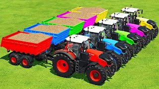 CUT POPLAR LOAD amp MAKE WOOD CHIPS WITH FENDT TRACTORS amp FORAGES  Farming Simulator 22 [upl. by Aicnelav]