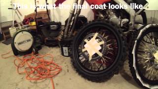 How To PlastiDip Motocross Rims [upl. by Wernda]