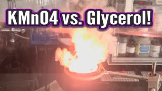 KMnO4 vs Glycerol in RamZland🔥 STEM ScienceForKids Redox RamZland [upl. by Nehgam]