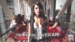 Walking Dead Escape  San Diego ComicCon  with my Best Zombies Forever [upl. by Iniffit]