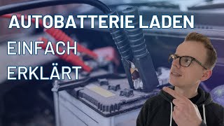 Autobatterie laden Schritt für Schritt Anleitung zum richtigen Anschließen des Ladegeräts [upl. by Adihsar]