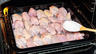 Perfect chicken wings made with corn starch A super recipe into the oven [upl. by Prendergast]