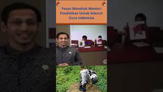 Pesan Menohok Menteri Pendidikan Untuk Seluruh Guru Indonesia [upl. by Arocat]