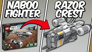 Turning Mandos N1 Into a Razor Crest STARFIGHTER  LEGO Star Wars 75325 Alternate Build [upl. by Eelymmij286]