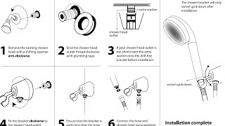 Quoss  Aroma Sense Q Shower Head Installation [upl. by Otsuj]