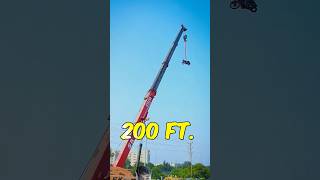 200ft se bike niche gira diya 😯 automobile funny experiment comedy bikedamagetest carwars [upl. by Eisoj188]