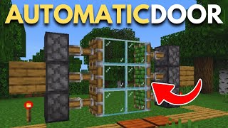 How To Make Automatic Door in Minecraft Easy [upl. by Brittan]