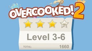 Overcooked 2 Level 36 4 stars 2 player Coop [upl. by Millman126]