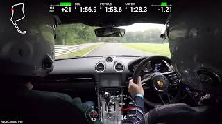 Porsche 718 GT4 PDK Oulton Park Track Day 151024 Fast Laps [upl. by Eocsor7]