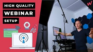 Webinar Streaming Setup for Excellent Video  Audio Quality [upl. by Kalman7]