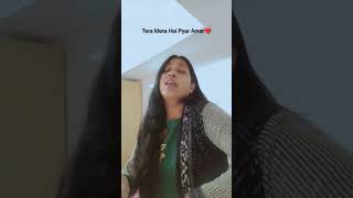 Tera Mera Hai Pyar Amar❤️ cover by Shweta  shorts youtube song singing trending [upl. by Alien]