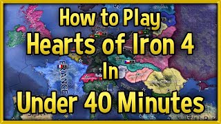 Hearts of Iron 4 Tutorial 🔴 How to Play HoI4 in Under 40 Minutes Guide No DLC [upl. by Clough]