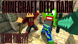 The Minecraft Deep Dark is TERRIFYING Wardens and Diamonds [upl. by Weig]