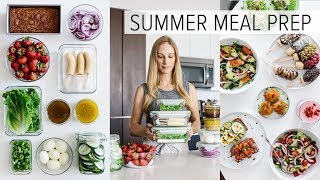 MEAL PREP for SUMMER  light amp fresh recipes  PDF guide [upl. by Willyt]