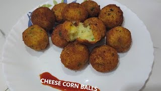 Cheese corn balls recipe  Easy amp tasty party Appetizer recipe [upl. by Malaspina320]