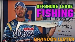 Deep Ledge Bass Fishing Brandon Lesters Offshore Swimbait Secret Tips amp Techniques [upl. by Glass653]