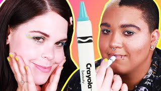 We Tried Crayola Makeup [upl. by Kenward]