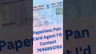 Paperless Pan Card Retailer Or Distributor Id all India online csc shorts [upl. by Triley747]