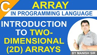 2D Array in C Programming  Introduction to TwoDimensional 2D Arrays  C programming Tutorials [upl. by Susana]