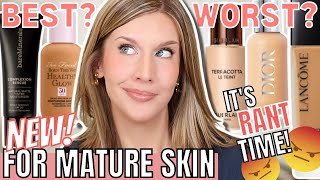 5 BEST amp WORST New Foundations for Mature Skin 2023  Foundation Roundup [upl. by Rolando]