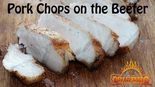 How to grill a pork chop on a beefer  english Grill and BBQrecipe  0815BBQ [upl. by Akla]