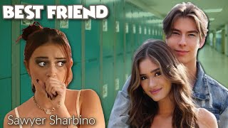 Sawyer Sharbino  Best Friend Official Music Video ft Sophie Fergi surprise reaction [upl. by Garvey611]