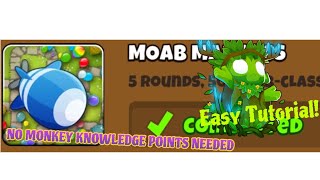 How to beat MOAB madness in BTD6 No monkey knowledge points needed [upl. by Erbma700]