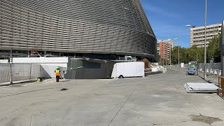 Obras estadio Santiago Bernabéu hoy remodelación 9 Noviembre 2023 [upl. by Aisiram866]