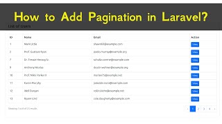 How to Add Pagination in Laravel [upl. by Acirederf]