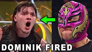 Dominik Mysterio Fired by WWE After Losing Title as Rey Mysterio is Shocked  WWE News [upl. by Auhsej]