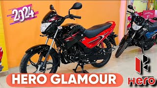 new launch hero glamour 2024 model best price on road all over india and lucknow [upl. by Freddie]