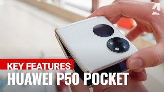 Huawei P50 Pocket handson amp key features [upl. by Florian264]