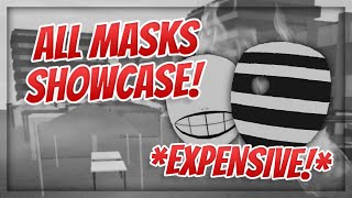 All Masks Within RoGhoul  Showcase  RoGhoul  Roblox [upl. by Ecnav]