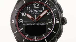 Montre ALPINA WATCHES ALPINERX HR Rouge [upl. by Enilrahc551]