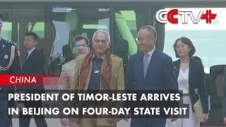 President of TimorLeste Arrives in Beijing on FourDay State Visit [upl. by Fariss]