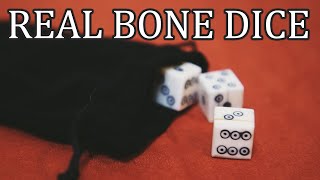 Unboxing Real Bone Dice [upl. by Atteuqal753]