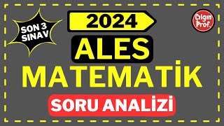 2024 ALES Matematik Soru Analizi  2024 ALES Matematik Soru Tahmini [upl. by Arten]