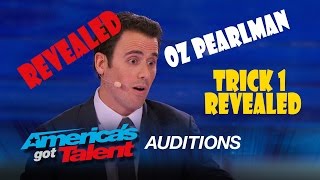 OZ PEARLMAN AUDITION TRICK 1 REVEALED  America’s Got Talent [upl. by Anir]