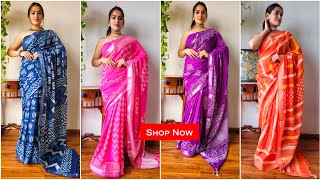 New Collection Linen Cotton Sarees  Linen Saree Wholesale shopnow [upl. by Enisaj]